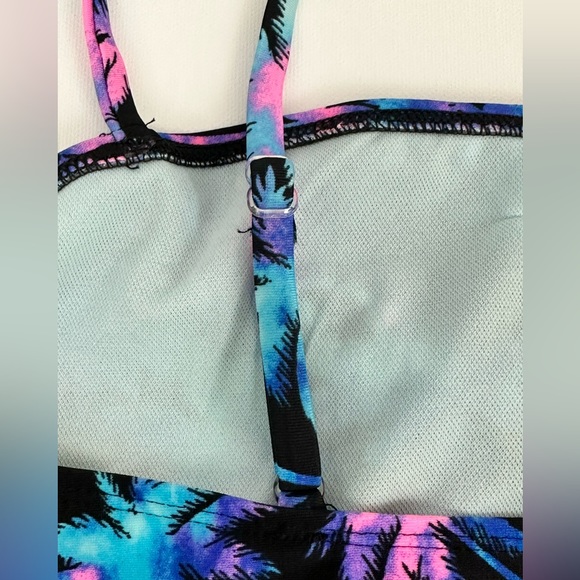 Art Class Girls XL (14/16) Black with Neon Blues and Pinks One Piece Swi… - Picture 4 of 7